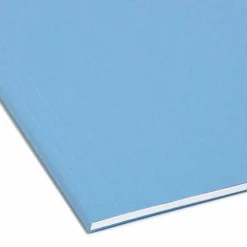 Smead Hanging File Folders, 1/5-Cut Adjustable Tab, Letter Size, Blue, Box Of 25