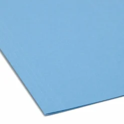 Smead Hanging File Folders, 1/5-Cut Adjustable Tab, Letter Size, Blue, Box Of 25