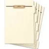 Smead Hinge Covered Fastener File Folder Dividers, Letter Size, Manila, Pack Of 50