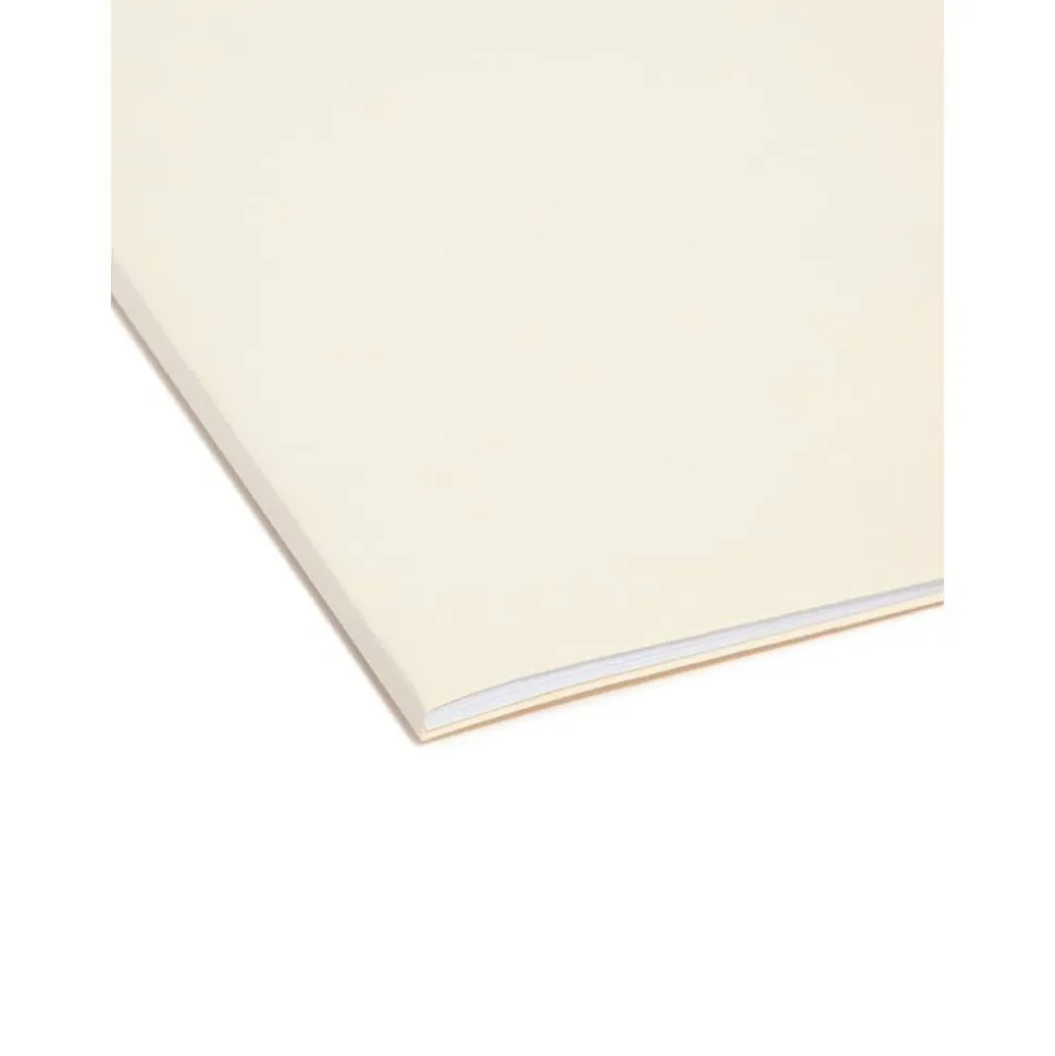 Smead Interior Folders, 1/3 Cut, Letter Size, Manila, Box Of 100