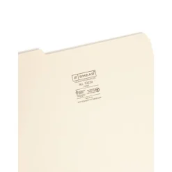 Smead Interior Folders, 1/3 Cut, Letter Size, Manila, Box Of 100