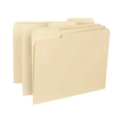 Smead Interior Folders, 1/3 Cut, Letter Size, Manila, Box Of 100