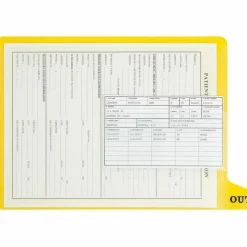 Smead Letter - Divider - pre-printed: OUT - tabbed - yellow (pack of 25)