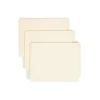 Smead Manila Reinforced End-Tab Folders, Straight Cut, Letter Size, Pack Of 100 (24110)