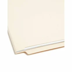 Smead Manila Reinforced End-Tab Folders, Straight Cut, Letter Size, Pack Of 100 (24110)