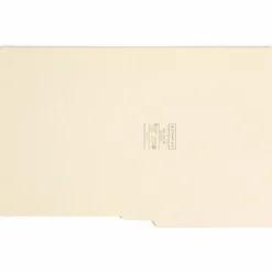 Smead Manila Reinforced End-Tab Folders, Straight Cut, Letter Size, Pack Of 100 (24110)