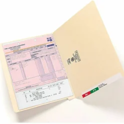 Smead Manila Reinforced End-Tab Folders, Straight Cut, Letter Size, Pack Of 100 (24110)