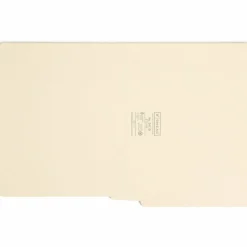Smead Manila Reinforced End-Tab Folders, Straight Cut, Letter Size, Pack Of 100 (24110)