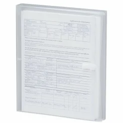 Smead Poly Envelopes, Letter Size, Side Opening, Clear, Pack Of 5