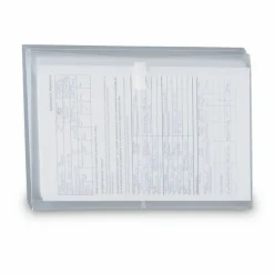 Smead Poly Envelopes, Letter Size, Side Opening, Clear, Pack Of 5