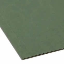 Smead Premium-Quality Hanging Folders, 1/5-Cut Tabs, Letter Size, Standard Green, Pack Of 25 Folders