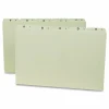 Smead Preprinted Pressboard A-Z File Guide, Legal Size, 100% Recycled, Green