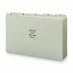 Smead Preprinted Pressboard A-Z File Guide, Legal Size, 100% Recycled, Green