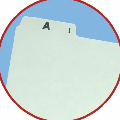 Smead Preprinted Pressboard A-Z File Guide, Legal Size, 100% Recycled, Green
