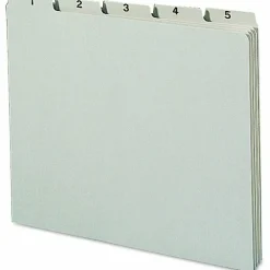 Smead Preprinted Pressboard 1-31 Daily File Guide, Letter Size, 100% Recycled, Gray/Green