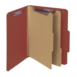 Smead Pressboard Classification Folders, 2 Dividers, 2
