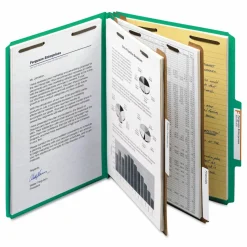 Smead Pressboard Colored Classification Folders, 2