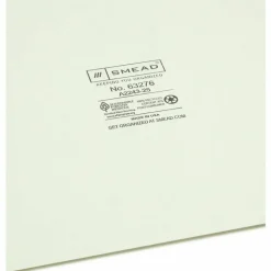Smead Pressboard End-Tab Guides, A-Z, Vertical, 9 1/2" x 15 3/4", 100% Recycled, Gopher Green, Pack Of 25