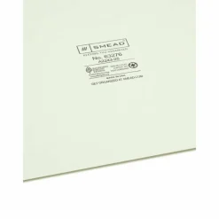 Smead Pressboard End-Tab Guides, A-Z, Vertical, 9 1/2" x 15 3/4", 100% Recycled, Gopher Green, Pack Of 25