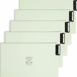 Smead Pressboard End-Tab Guides, A-Z, Vertical, 9 1/2