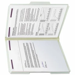 Smead Pressboard Fastener Folders With SafeSHIELD Fasteners, 1