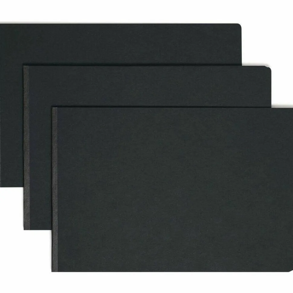 Smead Pressboard Report Cover, 11" x 17", Tabloid, 60% Recycled, Black