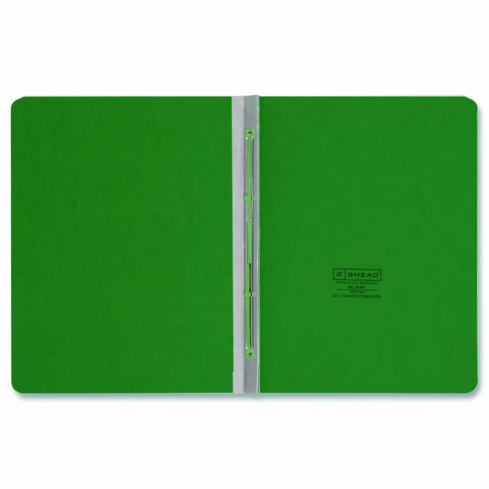 Smead Pressboard Report Covers, Letter Size (8 1/2" x 11"), 60% Recycled, Green
