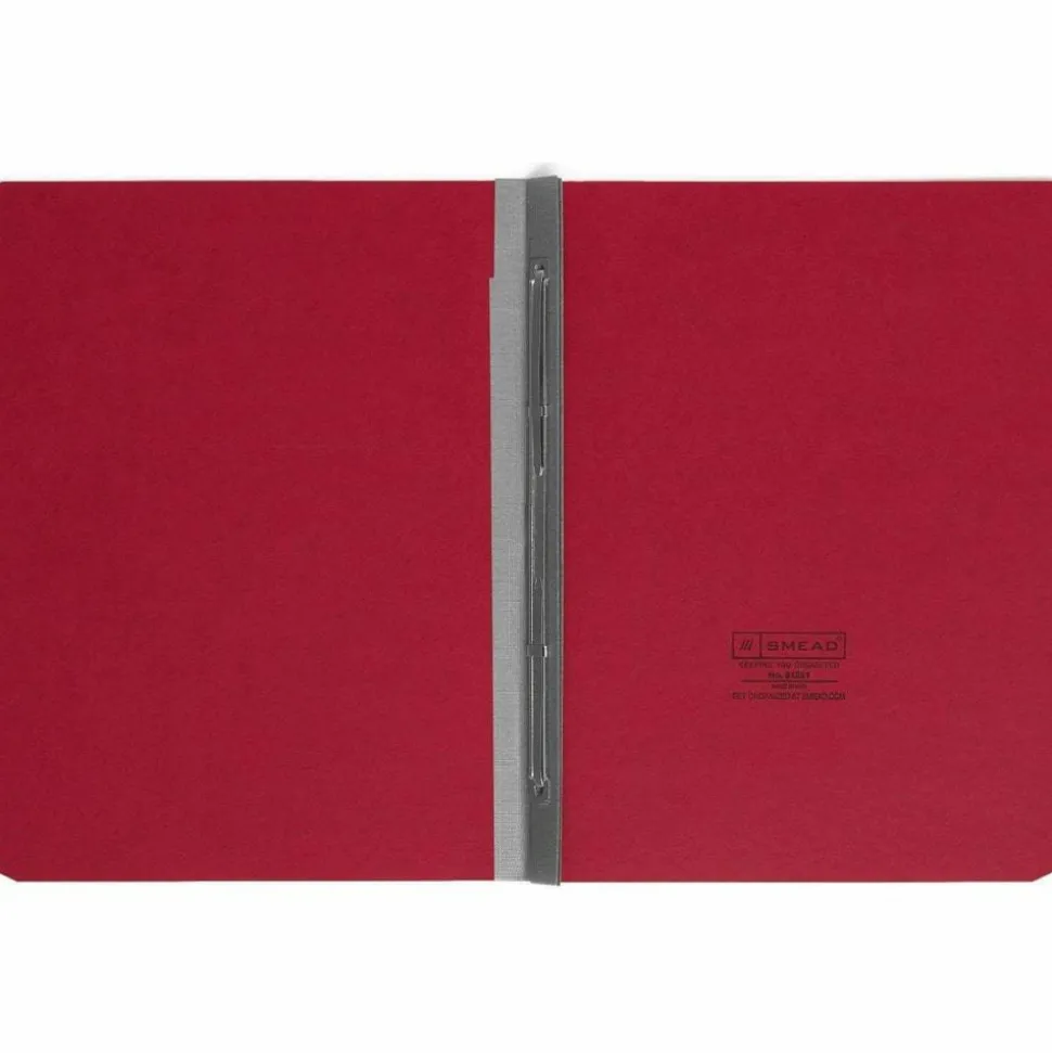 Smead Pressboard Report Covers, Letter Size (8 1/2" x 11"), 60% Recycled, Bright Red