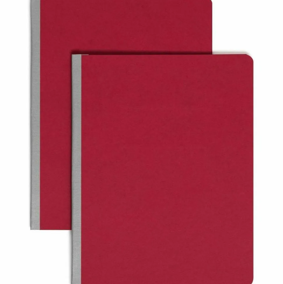 Smead Pressboard Report Covers, Letter Size (8 1/2" x 11"), 60% Recycled, Bright Red