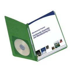 Smead Pressguard Report Covers With Side Fastener, Letter Size, 3" Capacity, Green