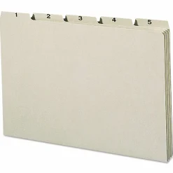 Smead 100% Recycled Daily Top Tab File Guide Set, 1/5-Cut Top Tab, 1 to 31, 8.5 x 14, Green, 31/Set