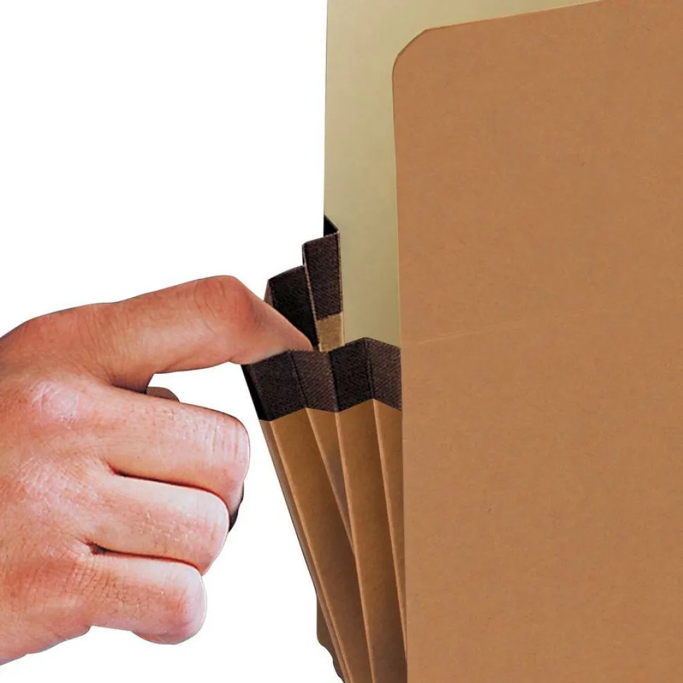 Smead Redrope File Pockets, Letter Size, 5 1/4" Expansion, 30% Recycled, Redrope, Box Of 50