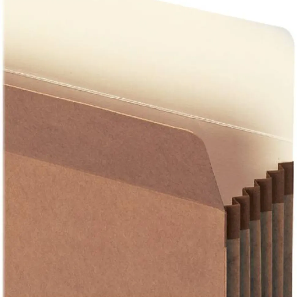 Smead Redrope File Pockets, Letter Size, 5 1/4" Expansion, 30% Recycled, Redrope, Box Of 50