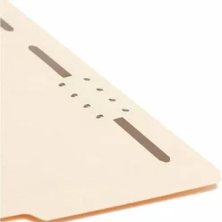 Smead Reinforced Tab Fastener Folders With Two Fasteners, 1/3 Cut, Letter Size, Manila, Pack Of 50 (14537)