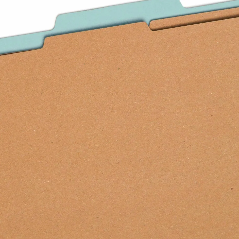Smead SafeSHIELD 2/5 Tab Cut Letter Recycled Classification Folder
