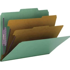 Smead SafeSHIELD 2/5 Tab Cut Letter Recycled Classification Folder