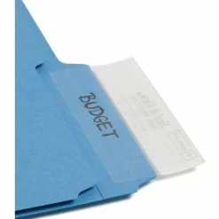 Smead Seal And View Clear Tab Label Protectors, CLL, 3 1/2" x 1 11/16", Box Of 100