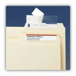 Smead Seal And View Clear Tab Label Protectors, CLL, 3 1/2