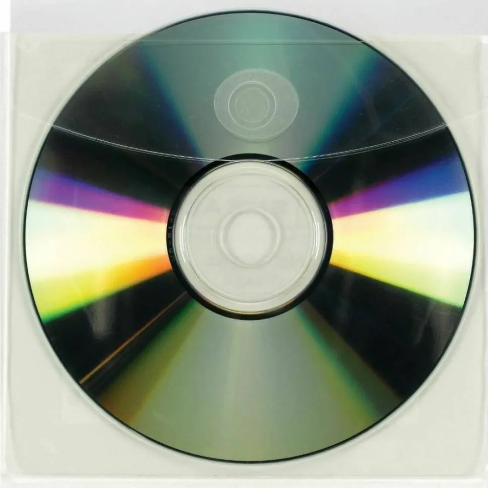 Smead Self-Adhesive CD/DVD Pockets, 4.9"H x 5"W, Clear, Poly, 10 / Pack
