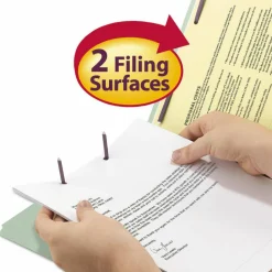 Smead 1/3 Tab Cut Legal Recycled Fastener Folder