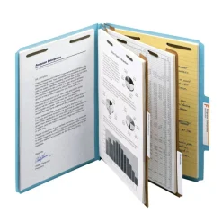 Smead 2/5 Tab Cut Letter Recycled Classification Folder