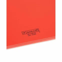 Smead Vinyl Top-Tab Out Guides, Letter Size, Red, Box Of 50