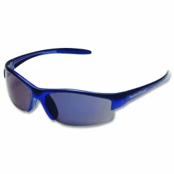 Smith & Wesson Equalizer Safety Eyewear, Blue Half Frame, Mirrored Blue Dual Lens