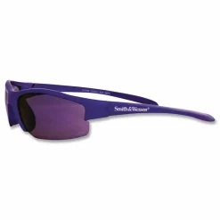 Smith & Wesson Equalizer Safety Eyewear, Blue Half Frame, Mirrored Blue Dual Lens