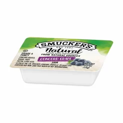 Smucker's Smuckers 1/2 Ounce Natural Jam, 0.5 oz Container, Concord Grape, 200/Carton