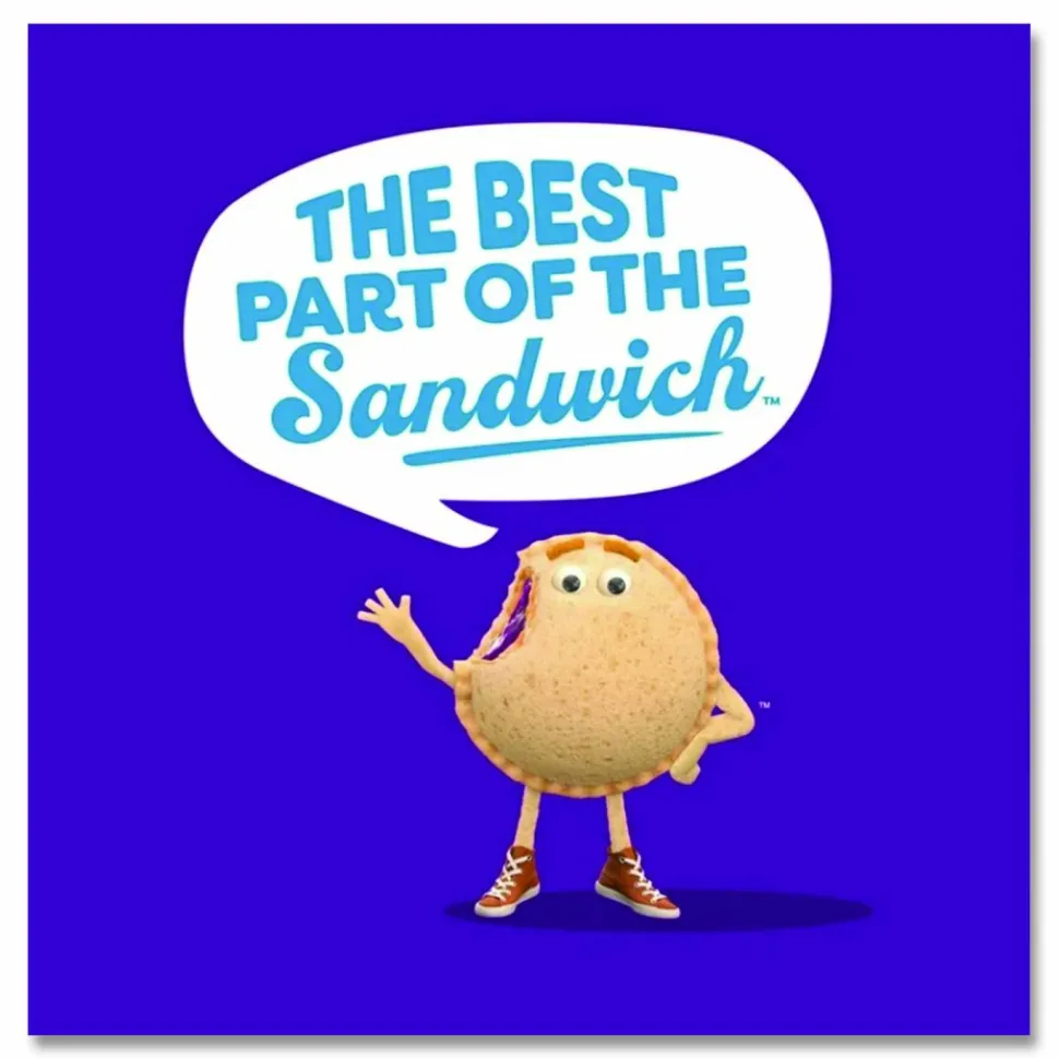 Smucker's UNCRUSTABLES Peanut Butter and Grape Jelly/Peanut Butter and Strawberry Jam, 2 oz, 10 Sandwiches/Pack, 2 Packs/Carton
