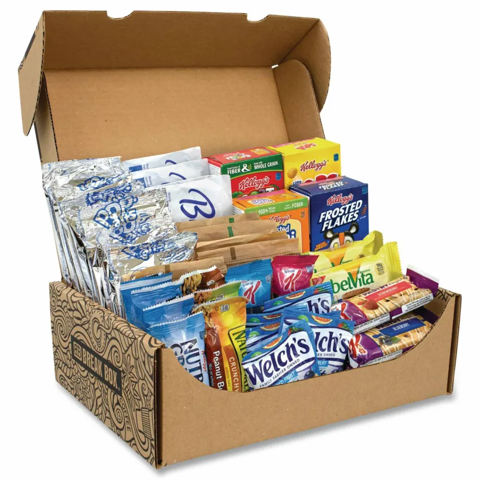Snack Box Pros Breakfast Snack Box, 41 Assorted Snacks/Box