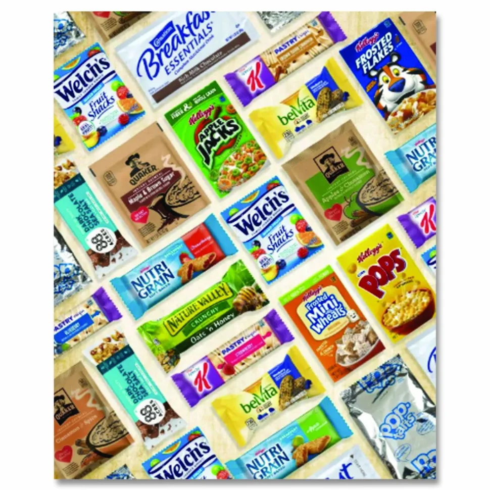 Snack Box Pros Breakfast Snack Box, 41 Assorted Snacks/Box