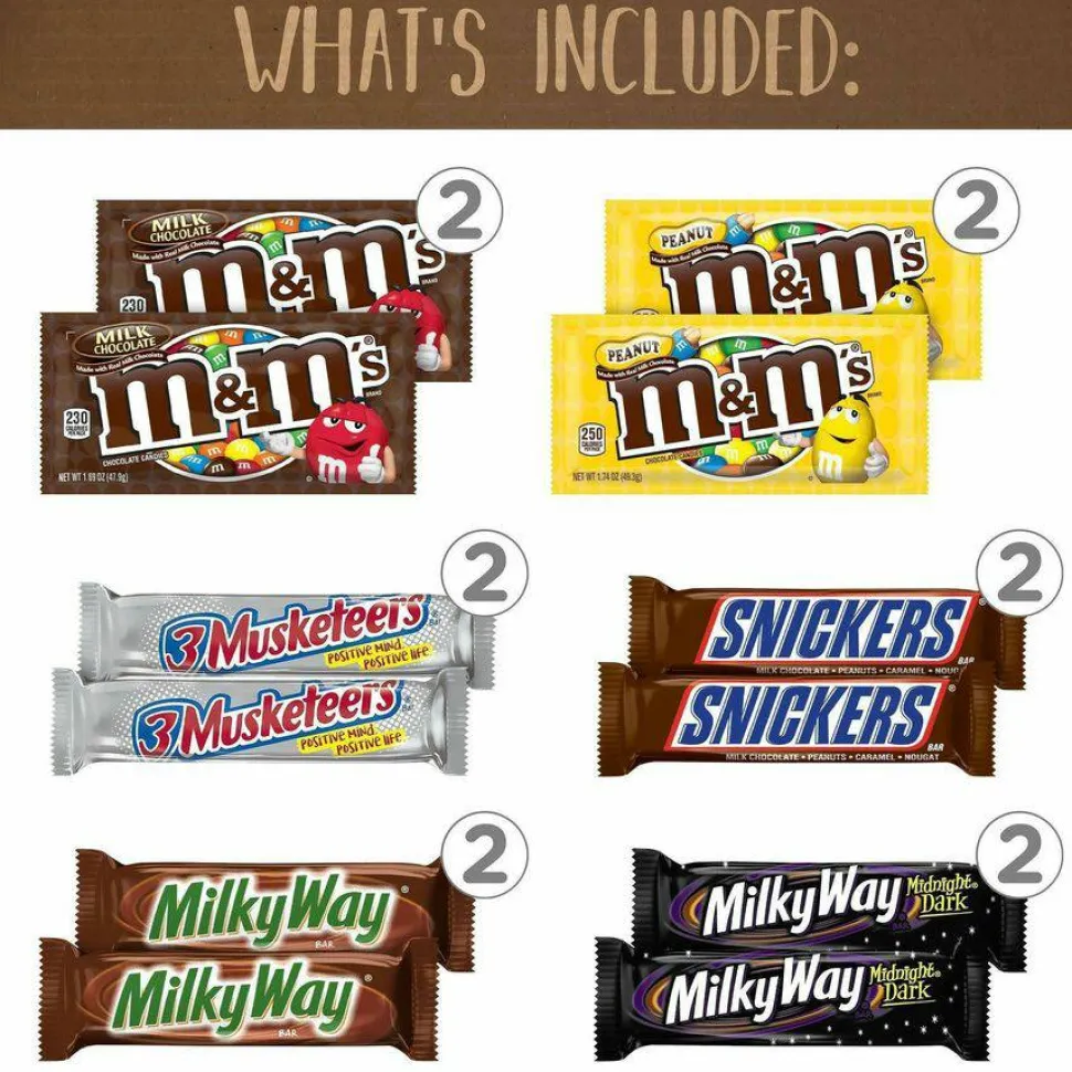 Snack Box Pros MARS Favorites Snack Box, 23 Assorted Snacks/Box