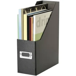 Snap-N-Store Magazine Holder, Letter Size, Black